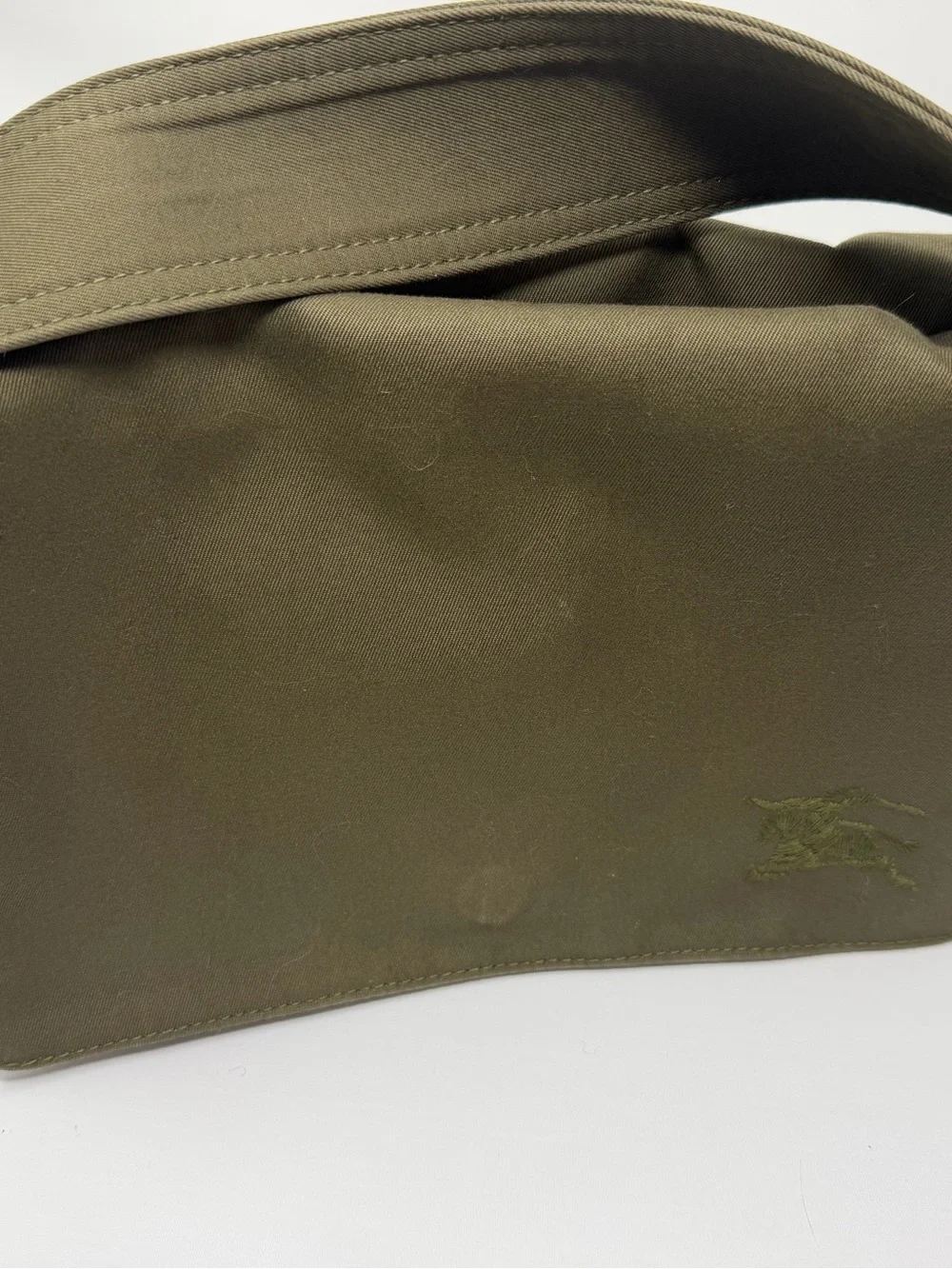 Burberry Canvas Trench Crossbody Bag in Olive